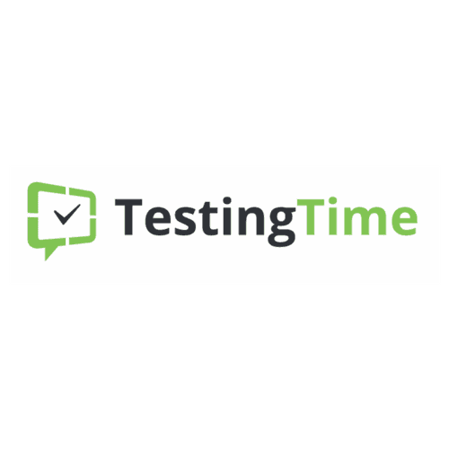 Testing Time Logo And Testing Website Where people can sign up to become a tester and earn money in the uk and Worldwide 